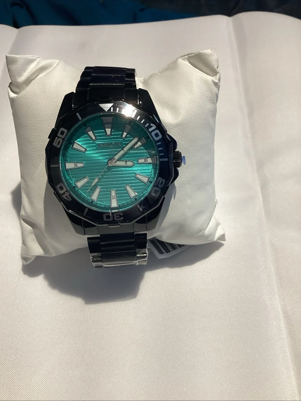 Invicta Men's Black Bracelet Watch with Teal Dial